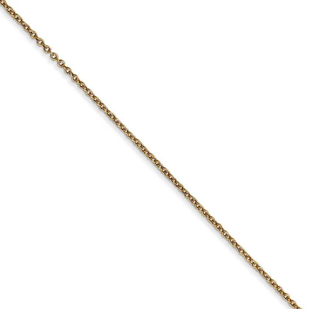 14k Yellow Gold, Alumni Small Elongated Number 53 Necklace