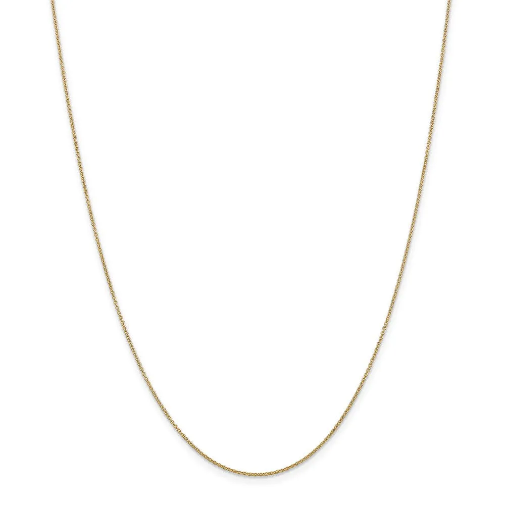 14k Yellow Gold, Alumni Small Elongated Number 53 Necklace