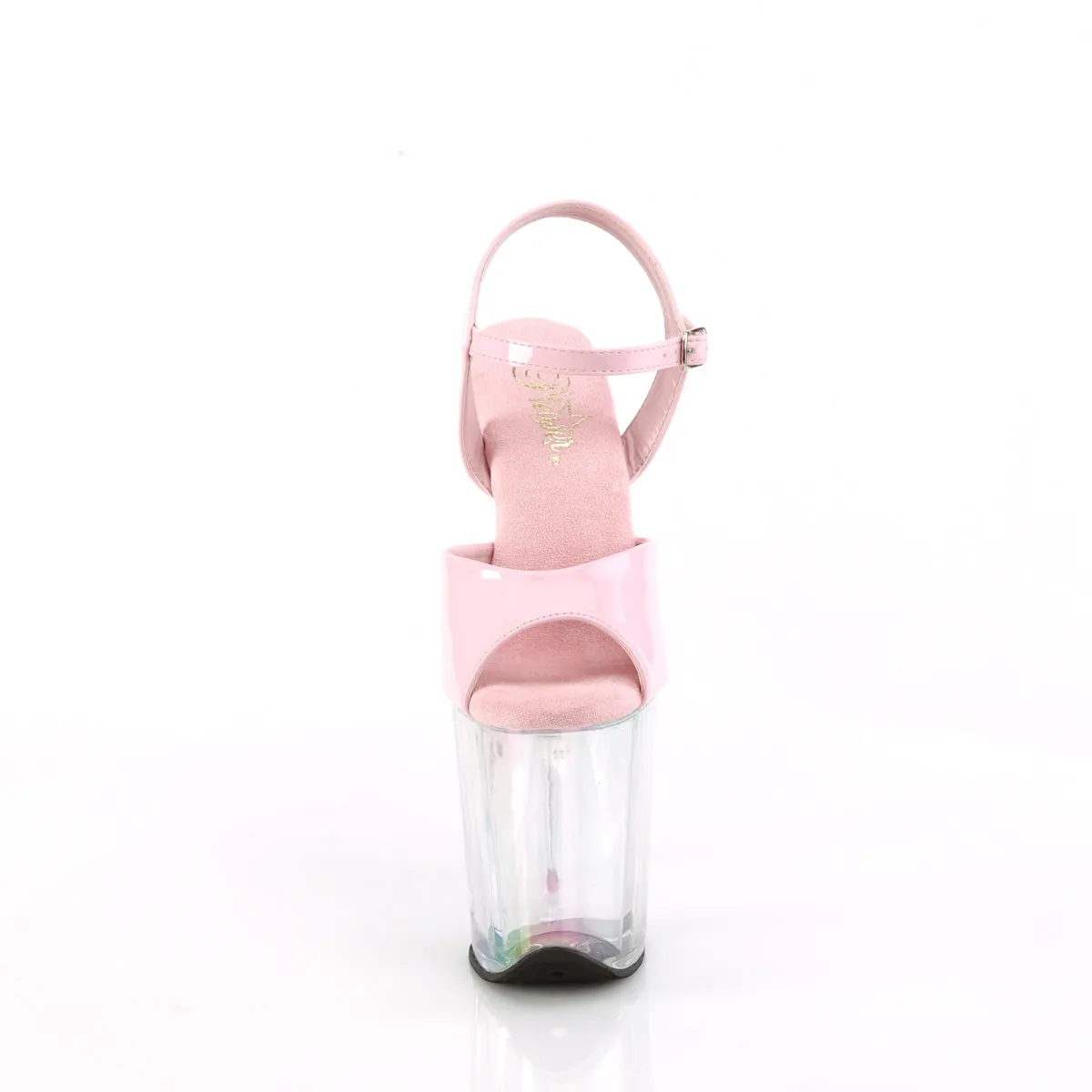 8 Inch Heel FLAMINGO-809HT Baby Pink Holo