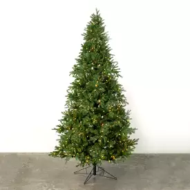 9' Lit Christmas Pine Tree