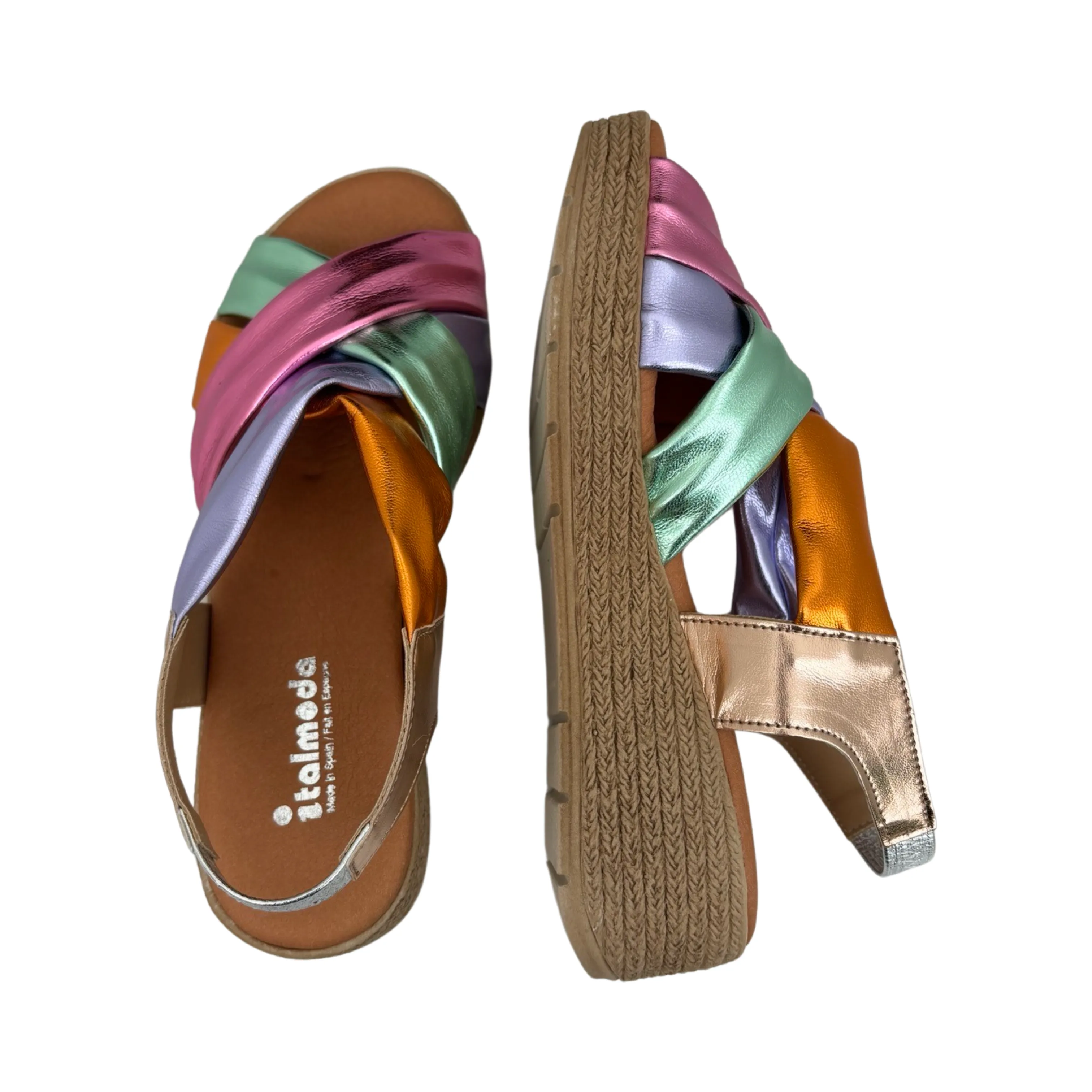 Aires Bright Metallic  Multi Sandal