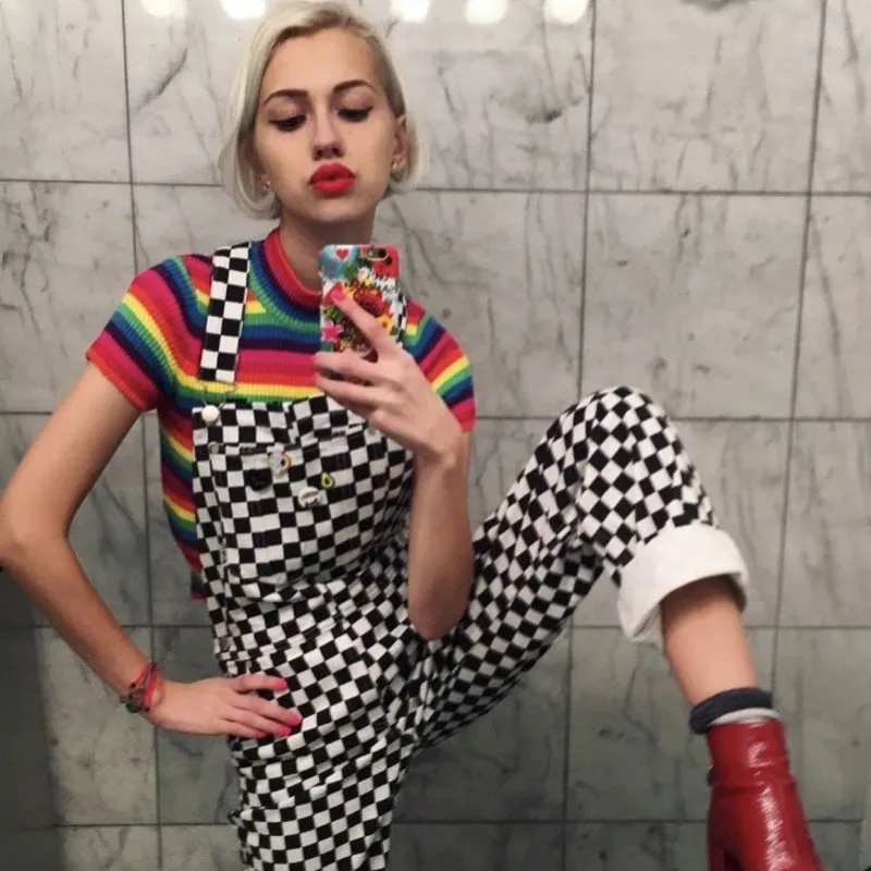 Artsy Checker Jumpsuit