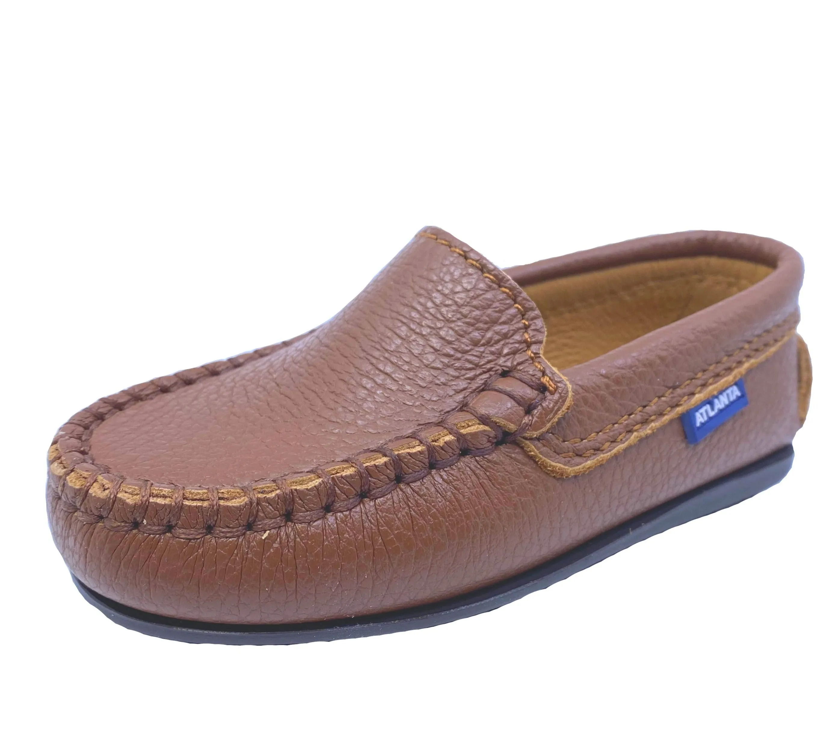 Atlanta Mocassin Boy's Loafers, Cuoio (Tan/Luggage)