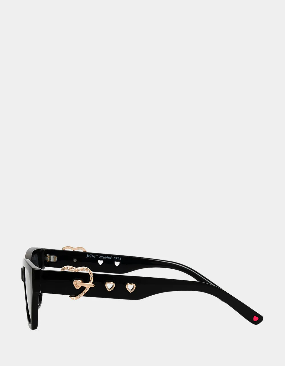 BETSEYS BELT MY HEART SUNNIES BLACK