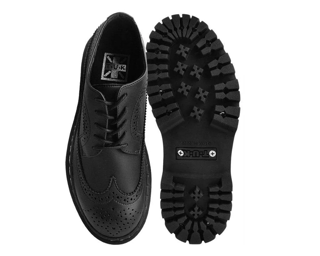 Black Double Decker Brogue