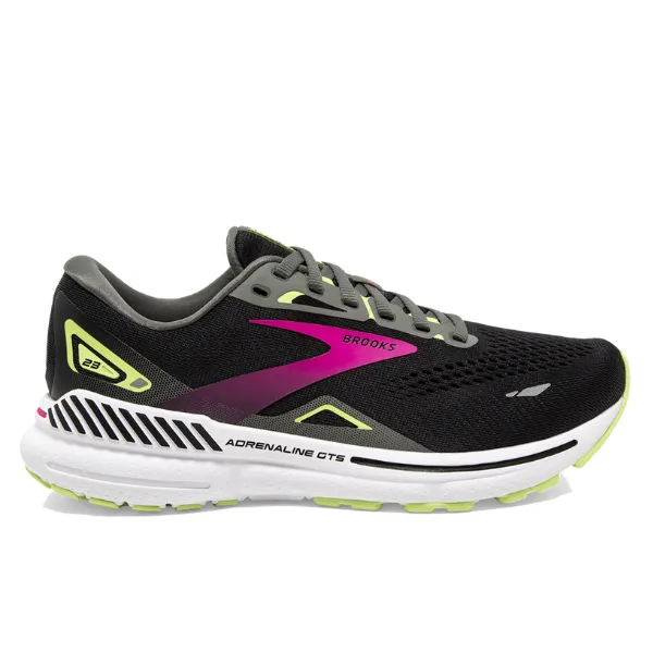 Brooks Women's Adrenaline GTS 23 Black/Gunmetal/Sharp Green