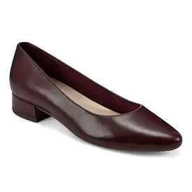 Caldise Leather Low Heel Dress Shoes