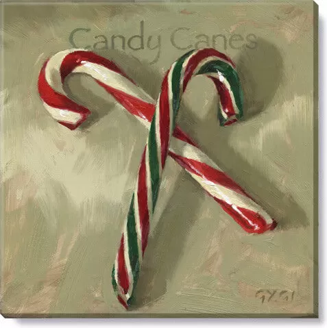 Candy Canes Giclee Wall Art