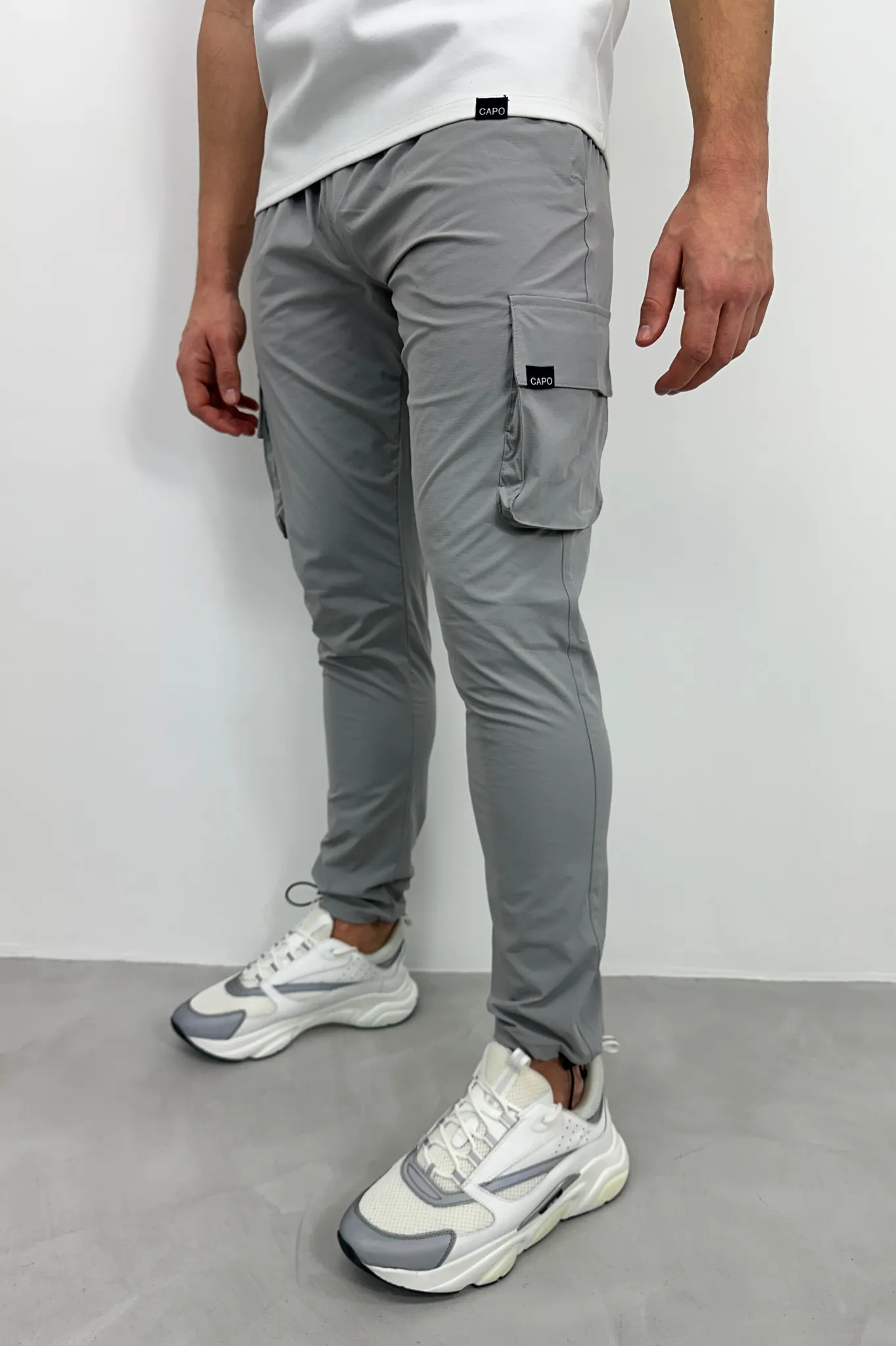 Capo ACTIVE Cargo Pant Toggle - Light Grey