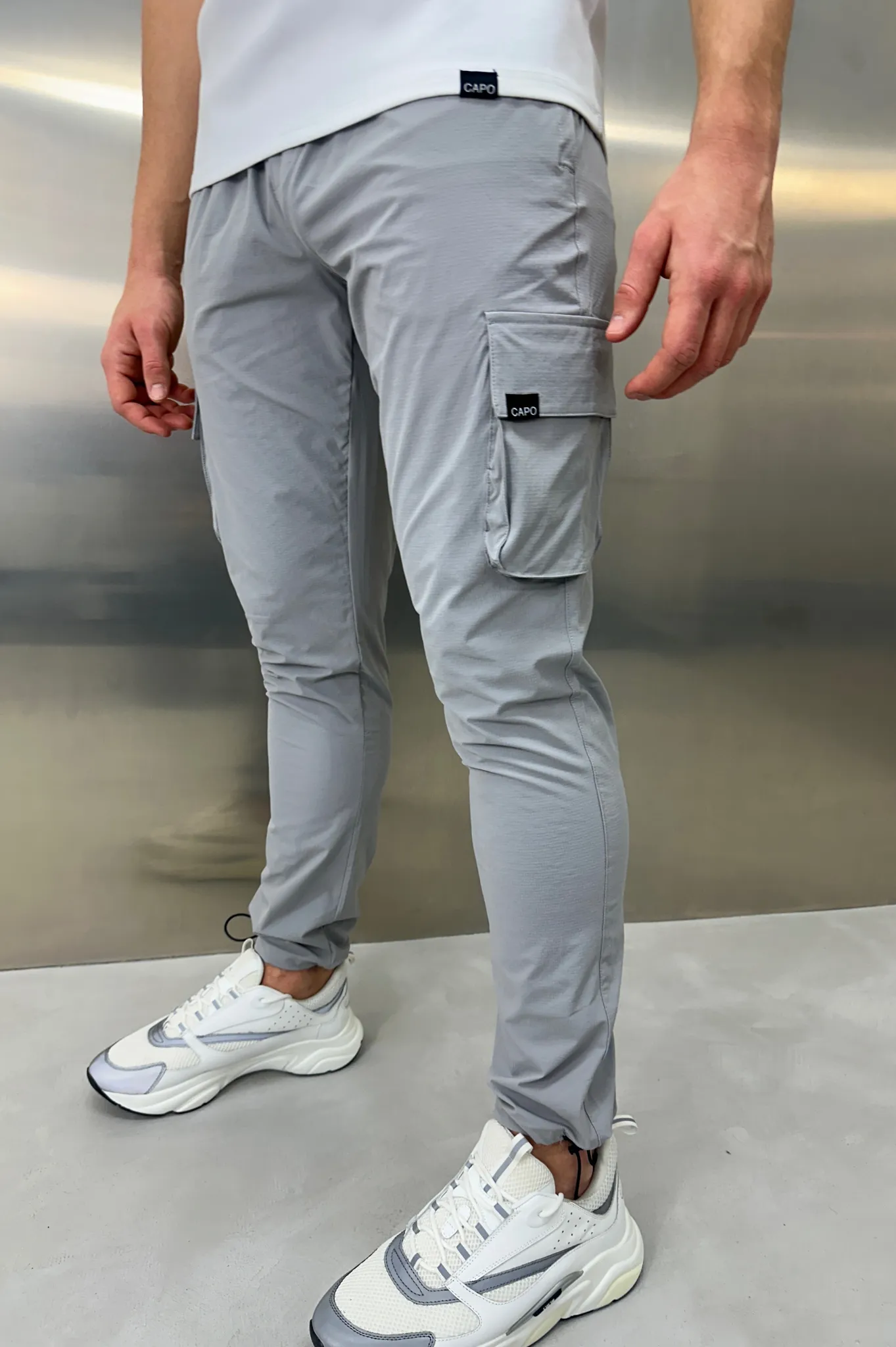 Capo ACTIVE Cargo Pant Toggle - Light Grey