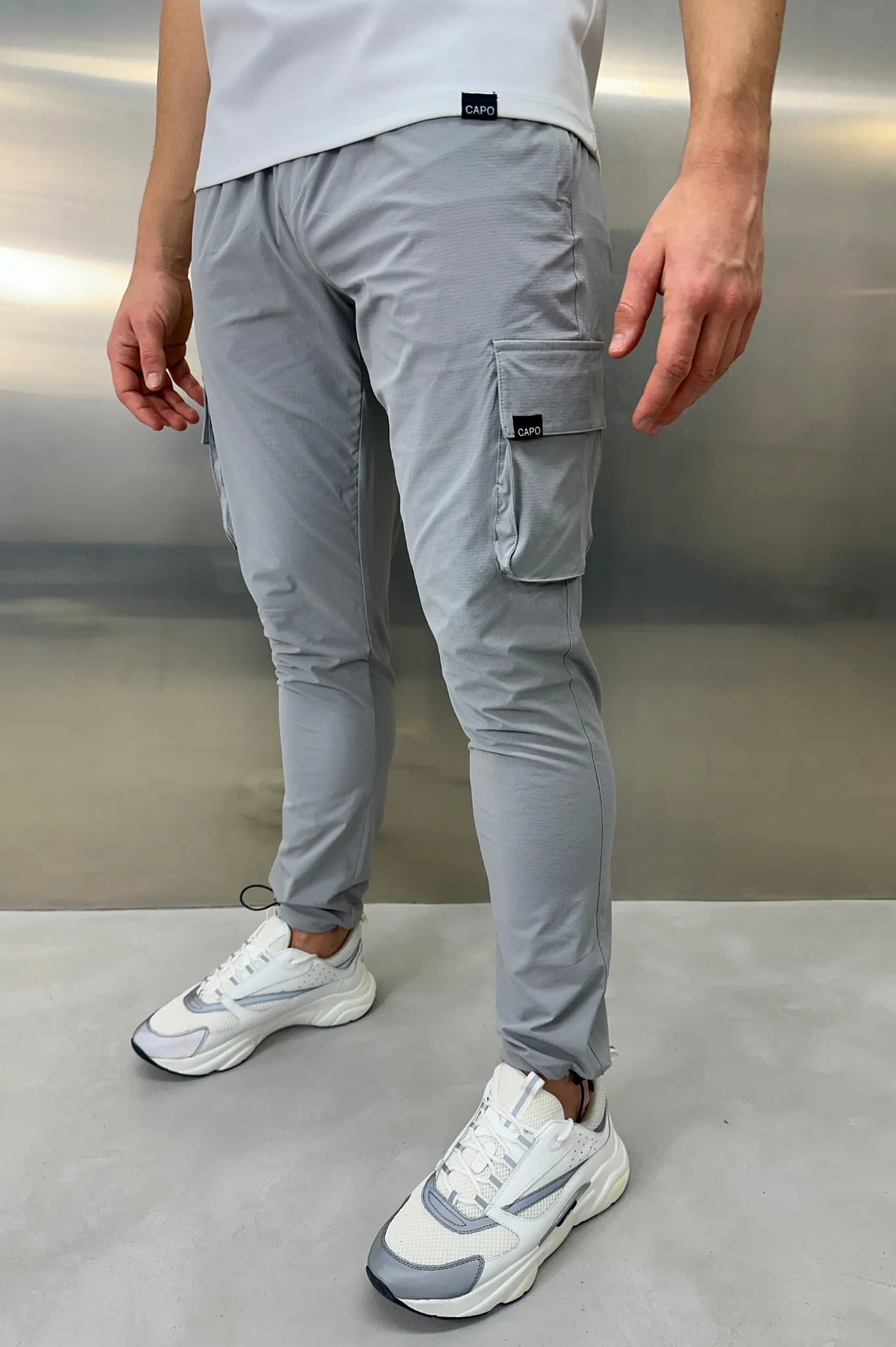 Capo ACTIVE Cargo Pant Toggle - Light Grey