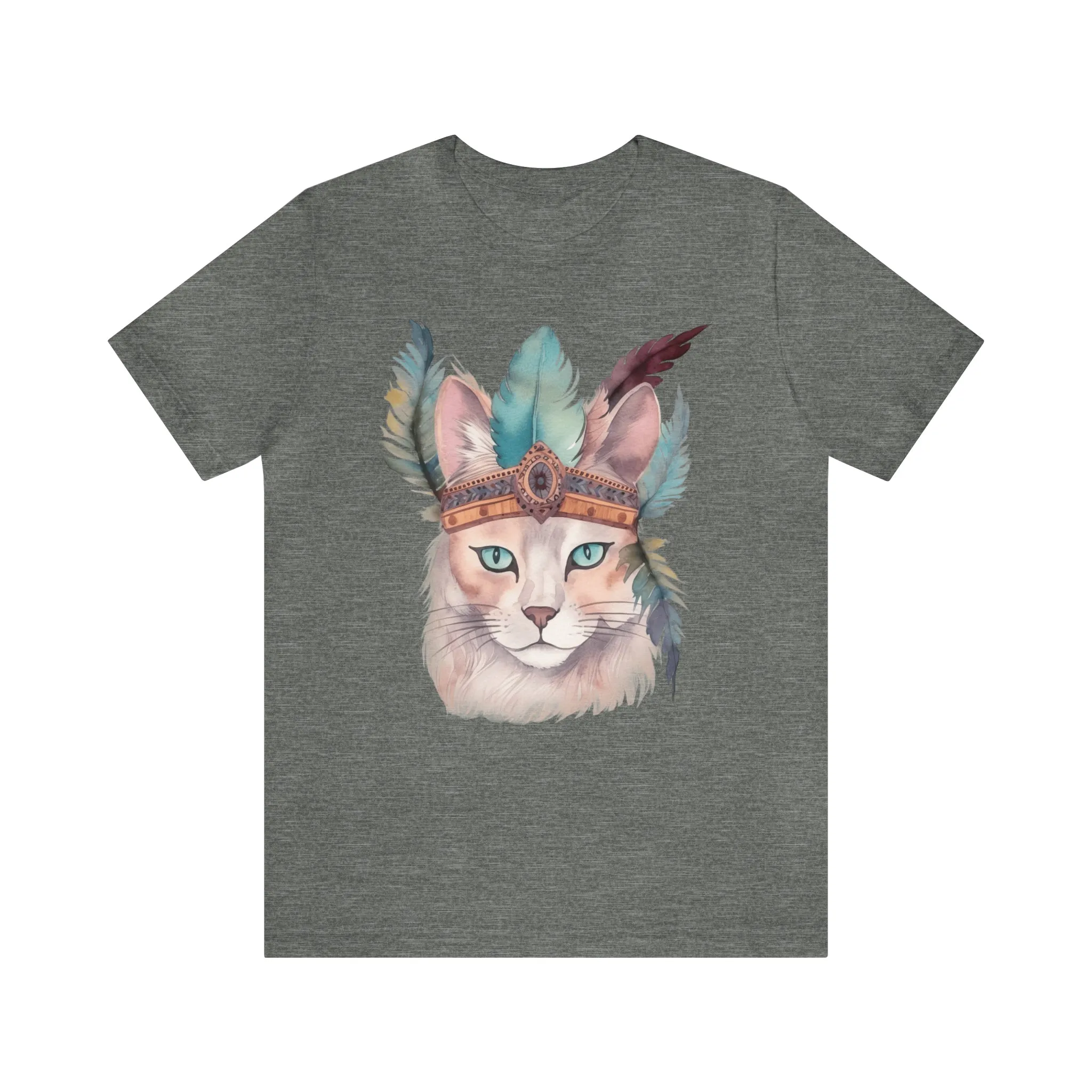 Cat Native American Art T-Shirt