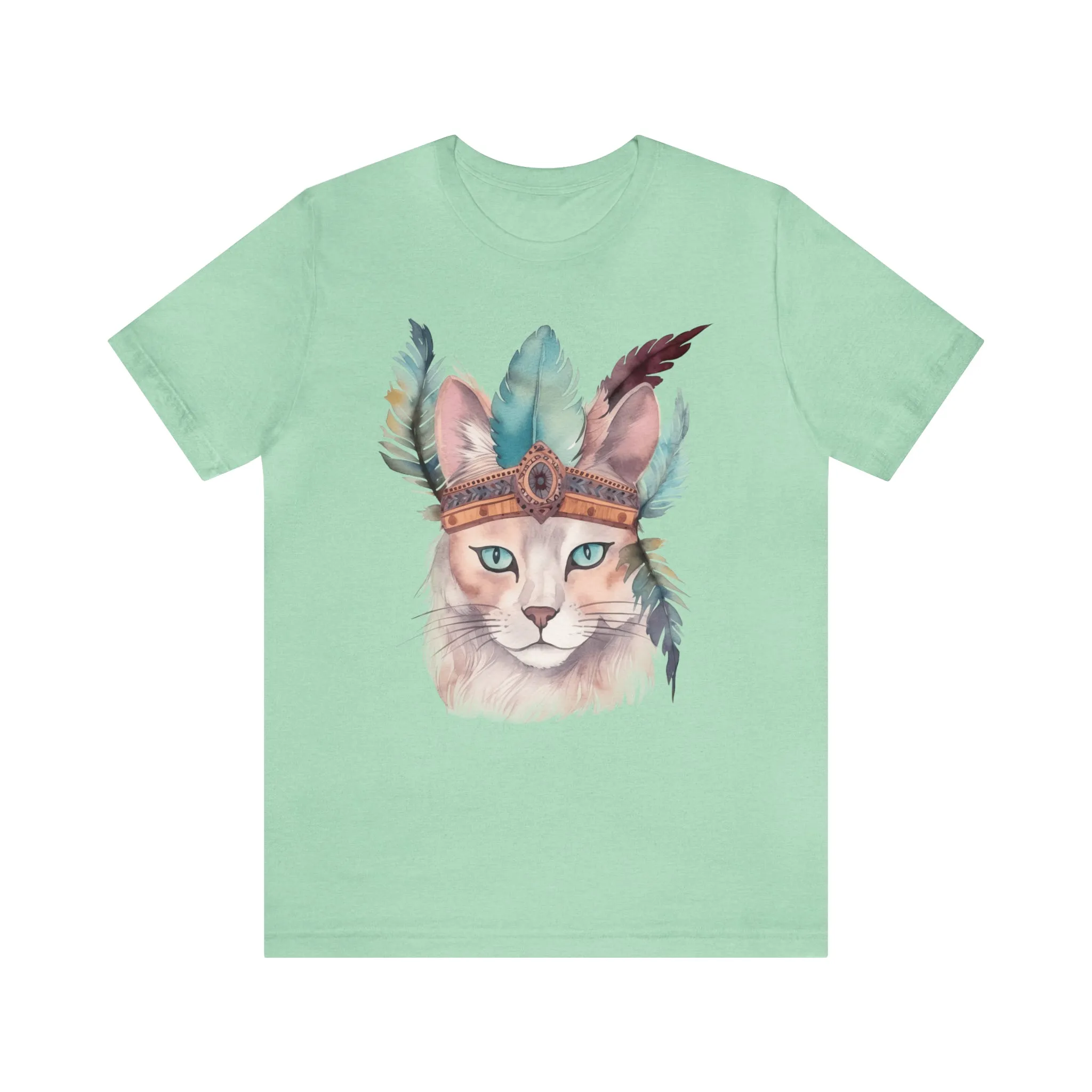 Cat Native American Art T-Shirt