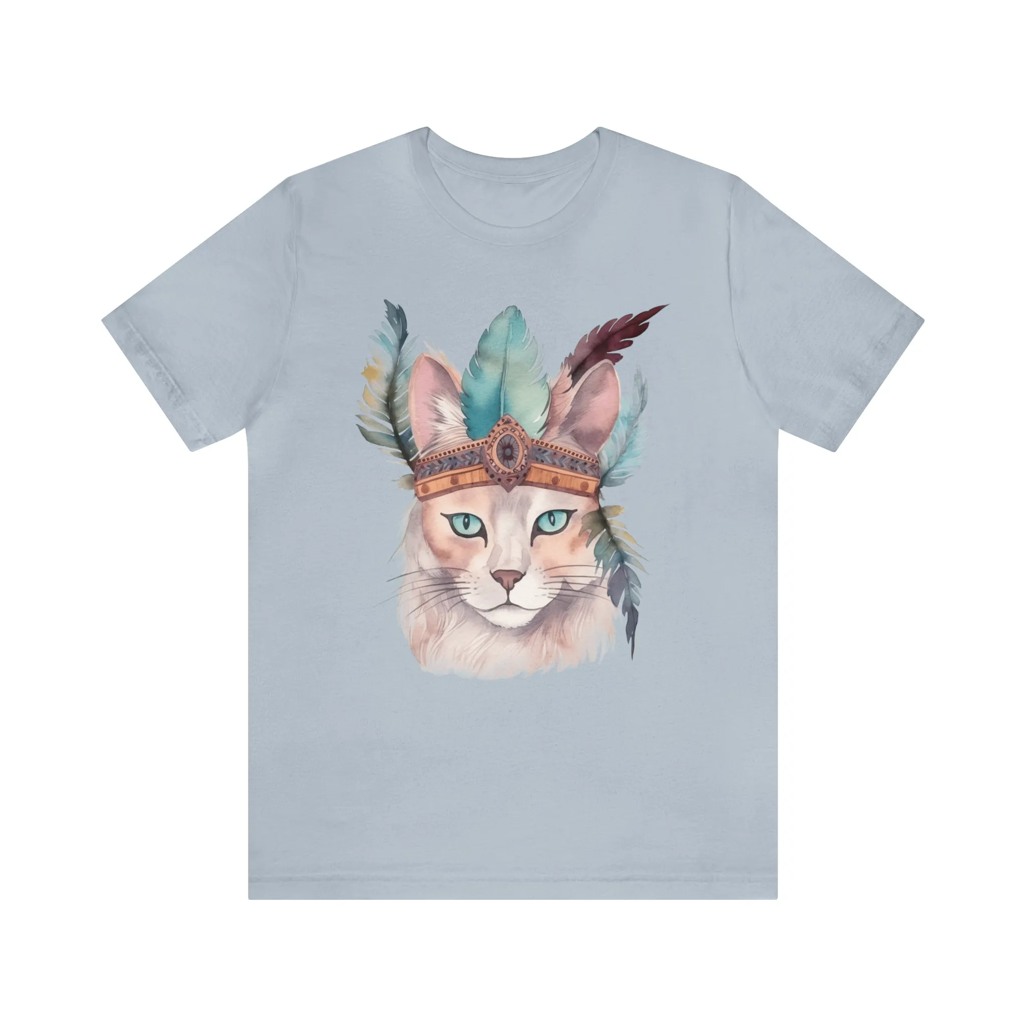 Cat Native American Art T-Shirt