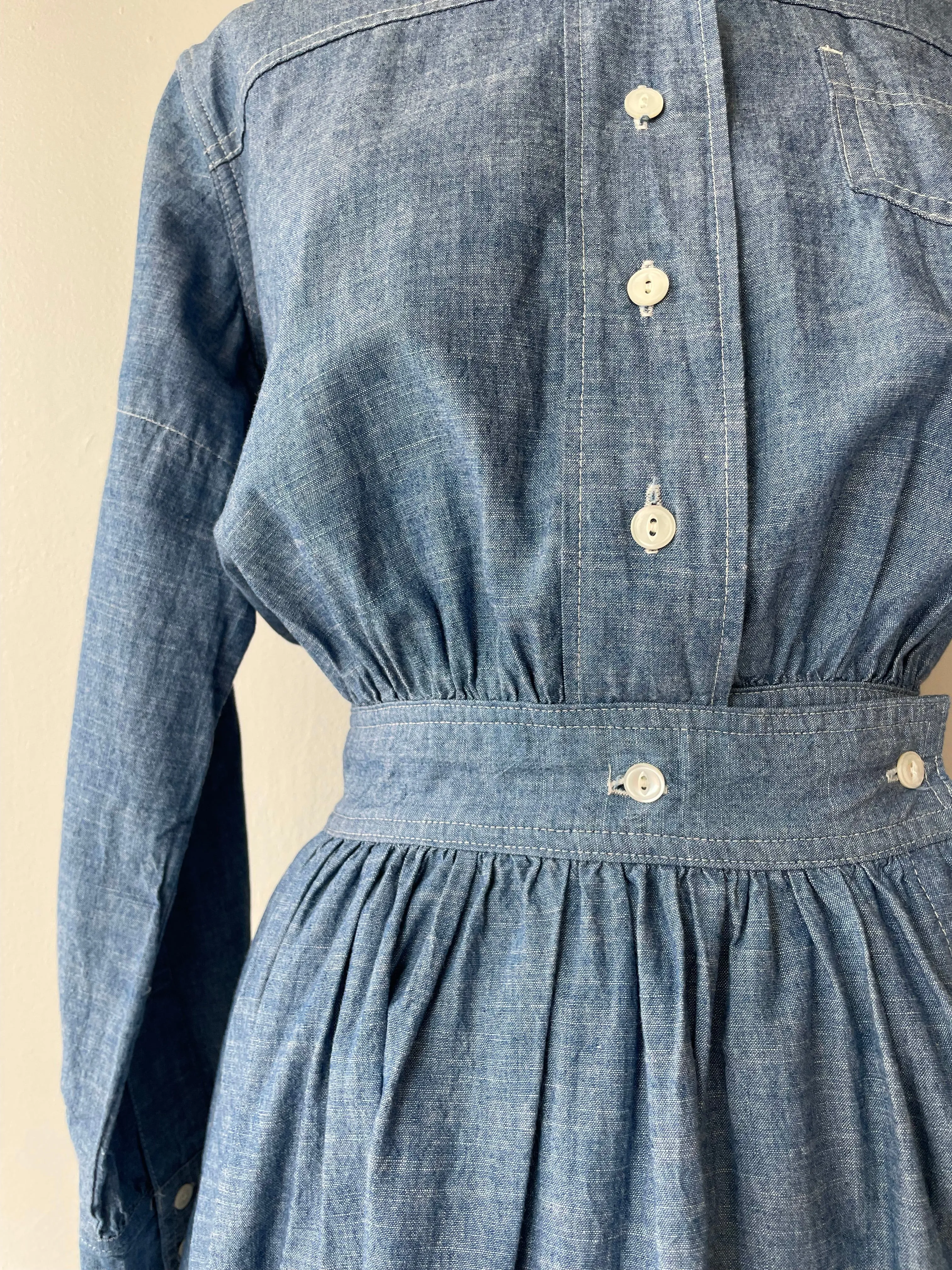 Chambray Chore Dress