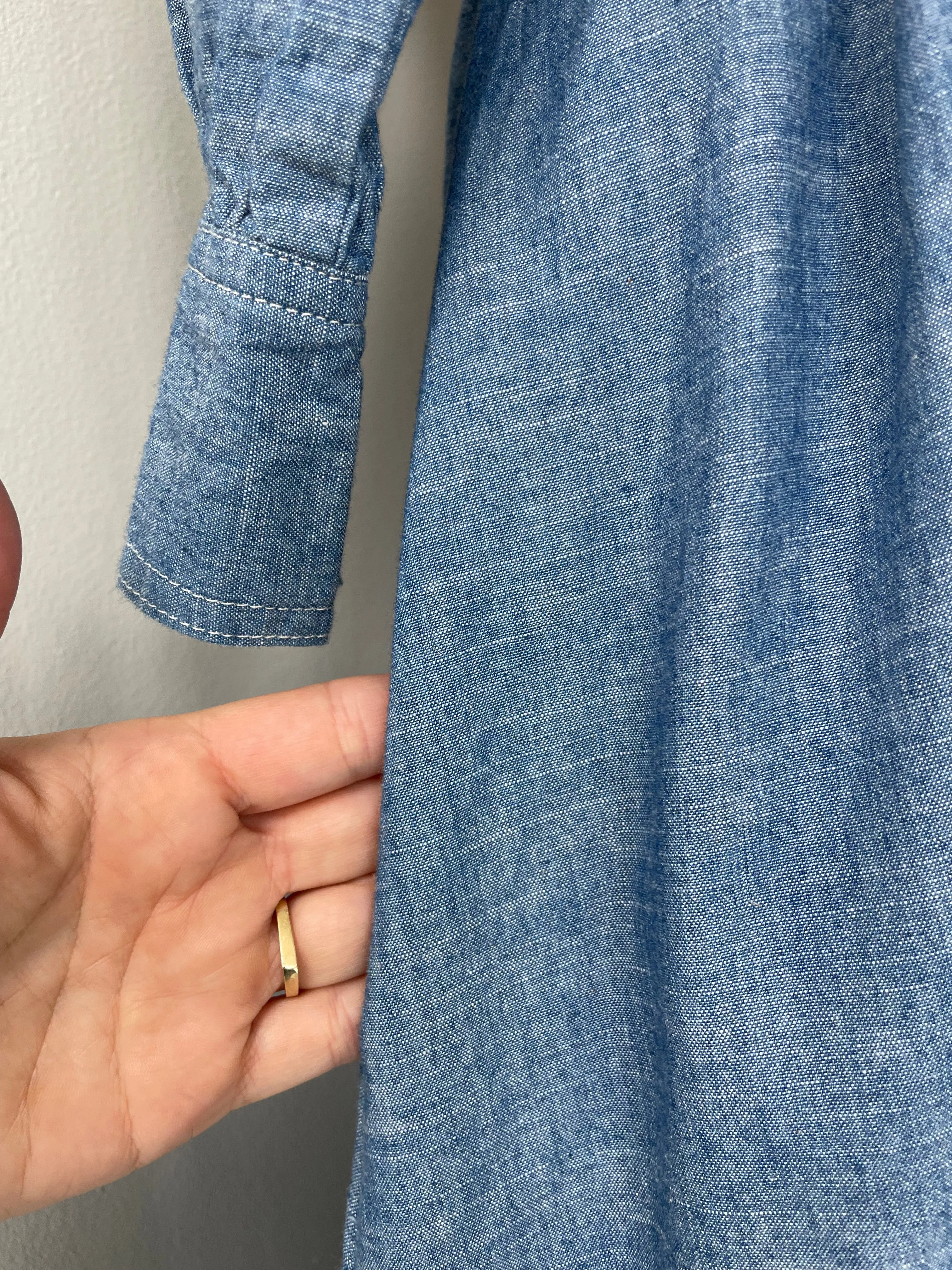 Chambray Chore Dress