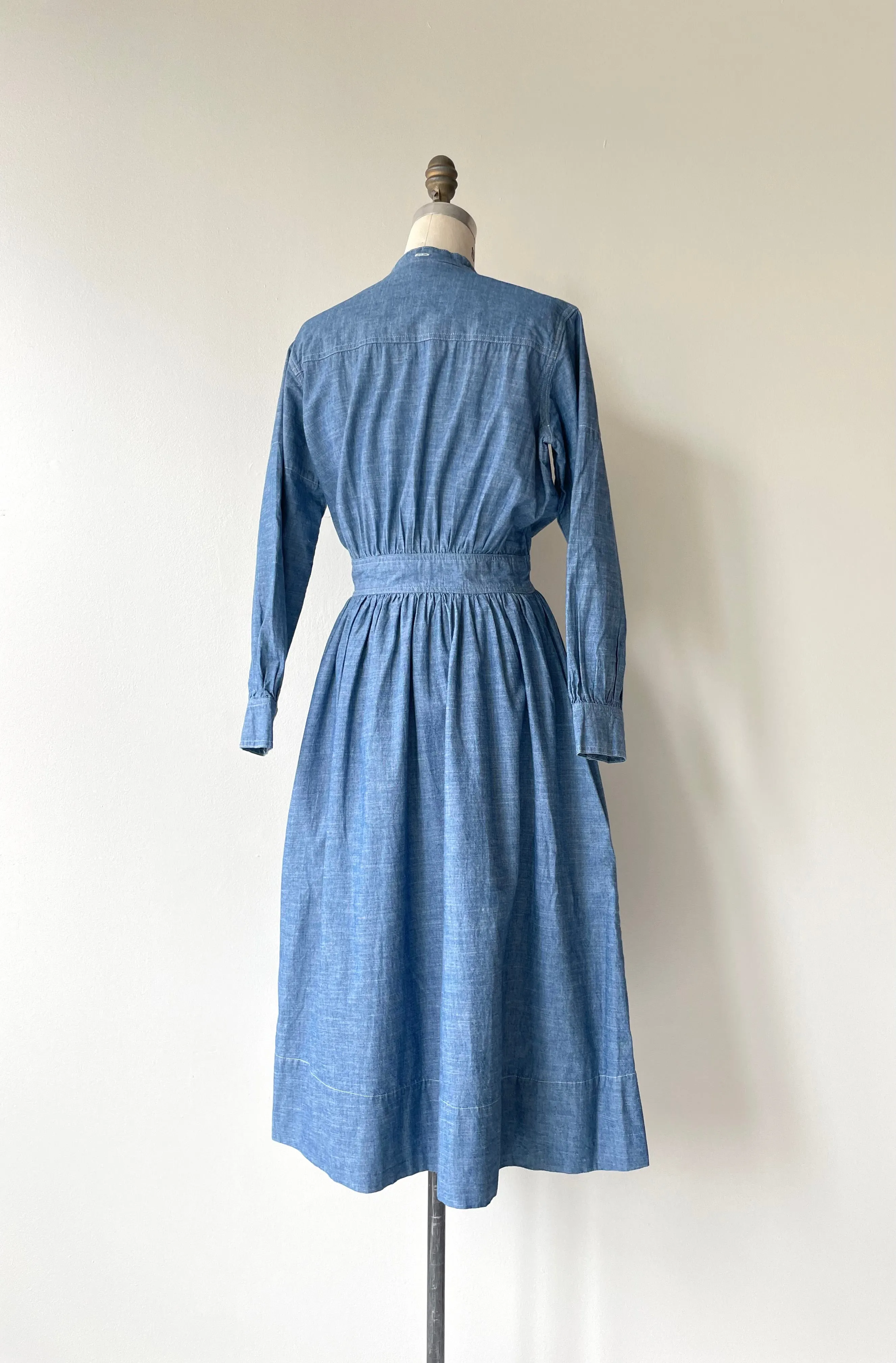 Chambray Chore Dress