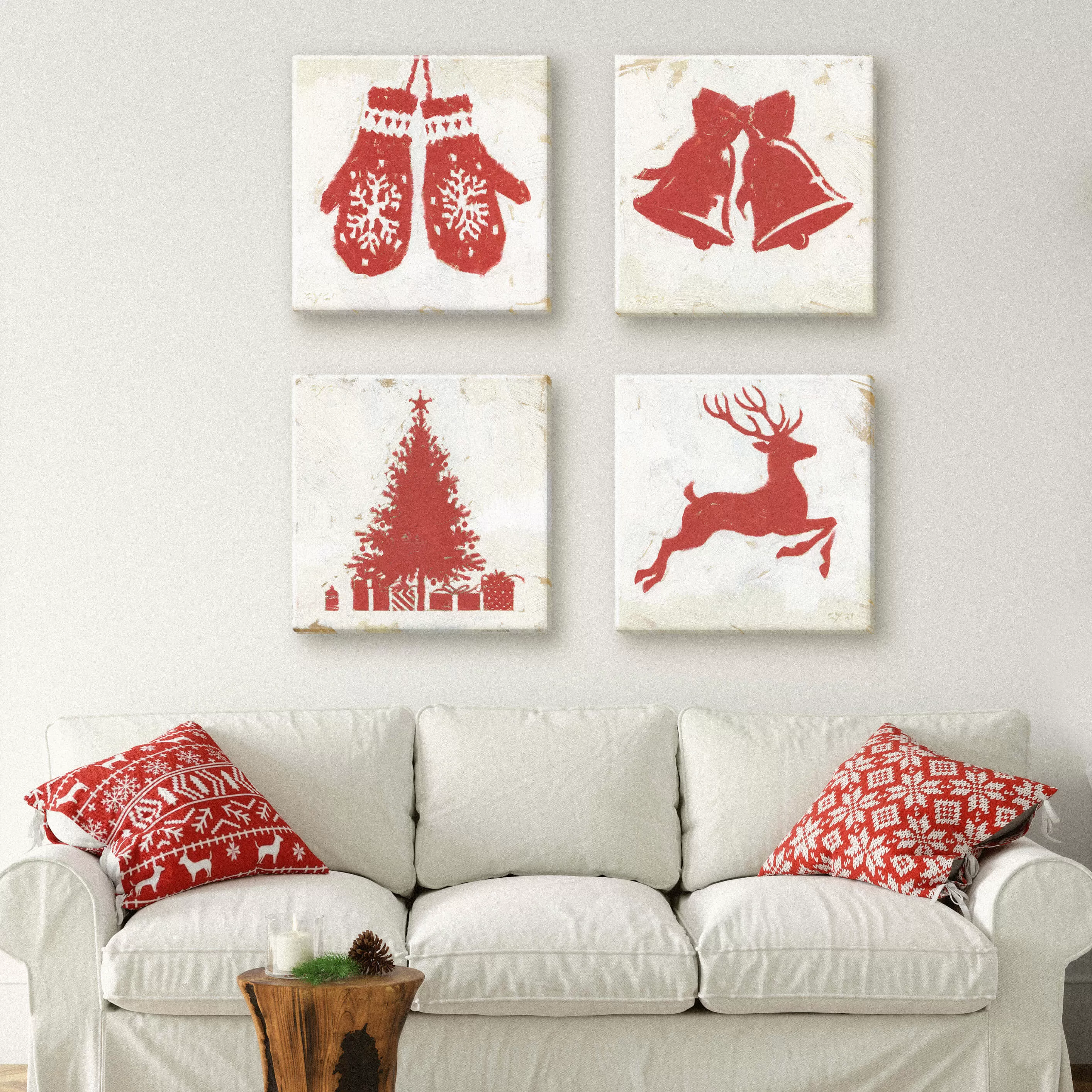 Christmas Bells Silhouette Art