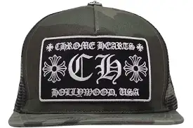 Chrome Hearts CH Hollywood Trucker Hat Camo