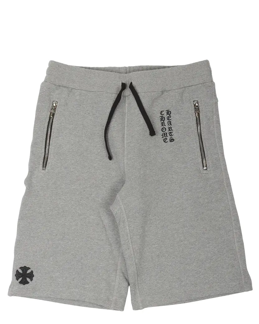 Chrome Hearts Dagger-Zip Sweatshorts