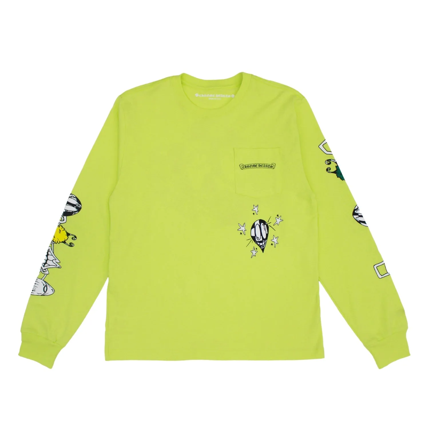 Chrome Hearts Matty Boy Link L/S T-shirt Lime Green