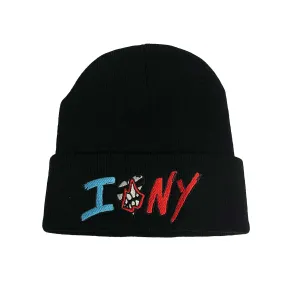 Chrome Hearts Matty Boy Sex Records I Love NY Beanie Black