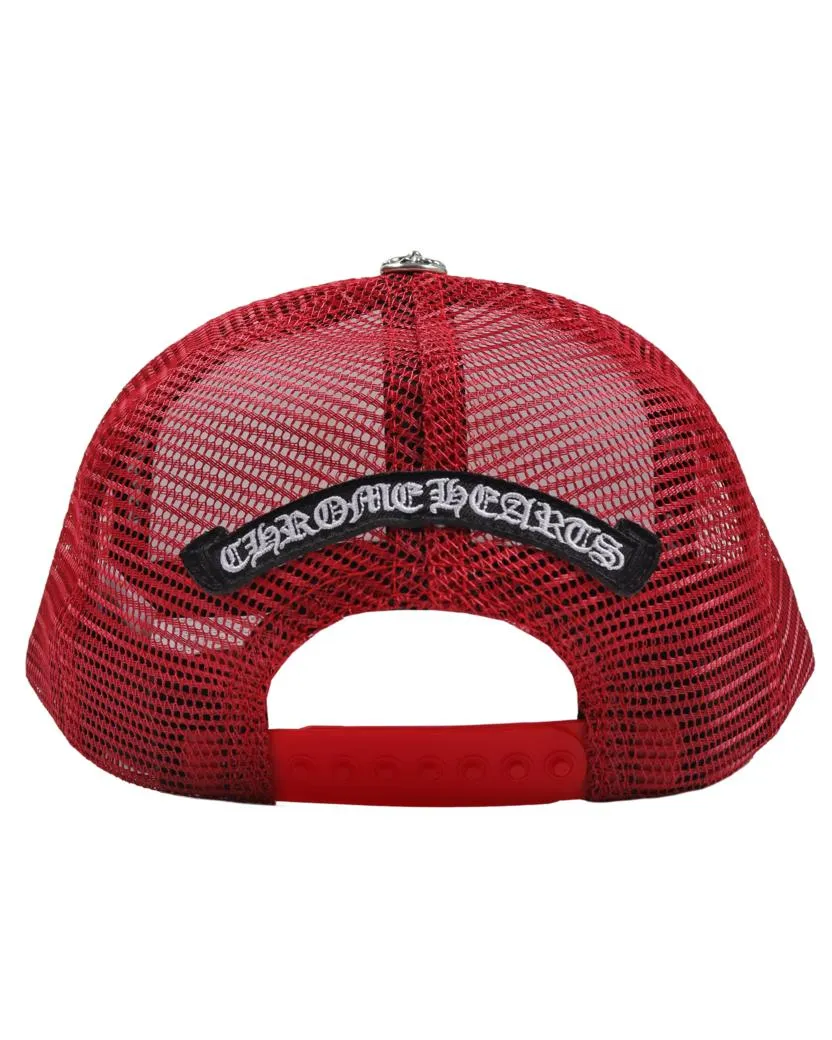 Chrome Hearts Matty Boy Sex Records Logo Trucker Hat Red/White