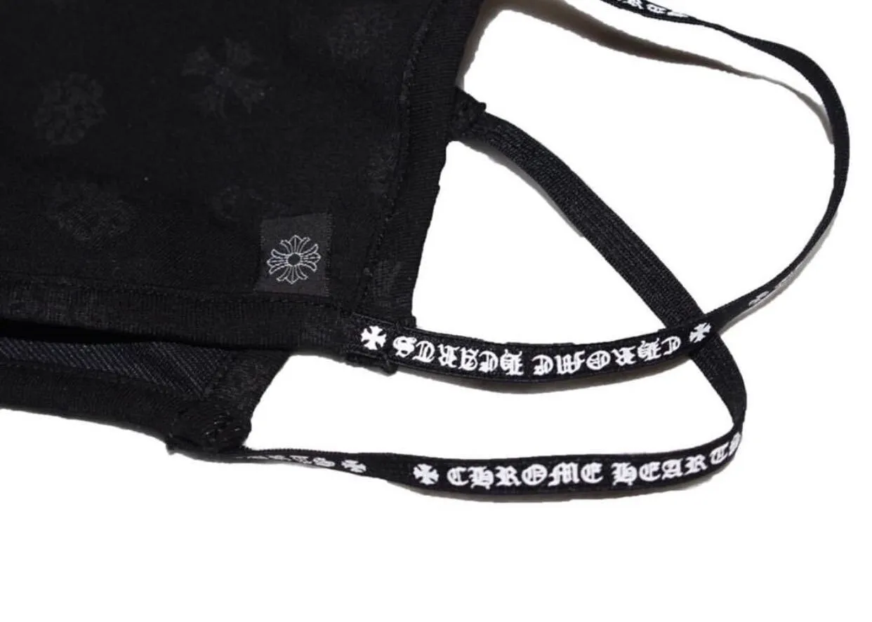 Chrome Hearts Motif Facemask Black/White