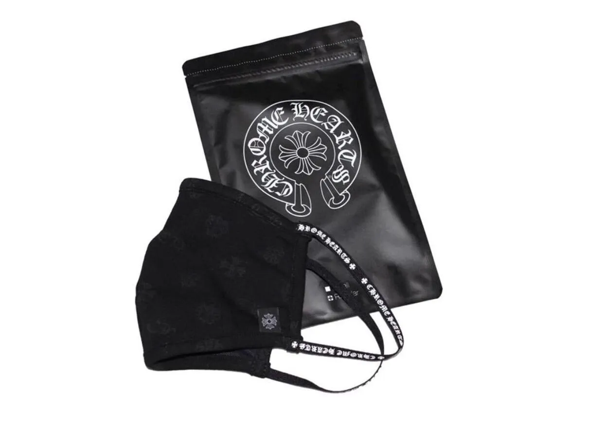 Chrome Hearts Motif Facemask Black/White