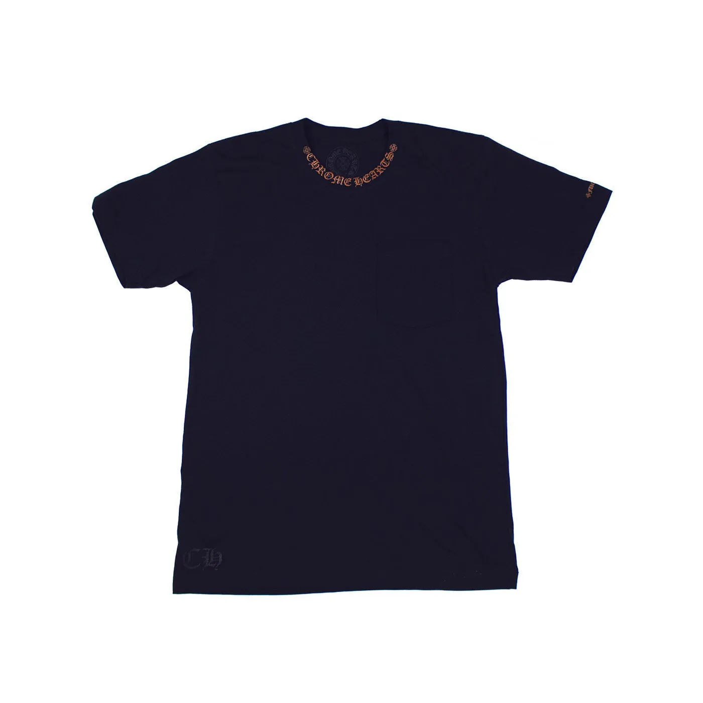 Chrome Hearts Neck Logo T-shirt Black/Brown