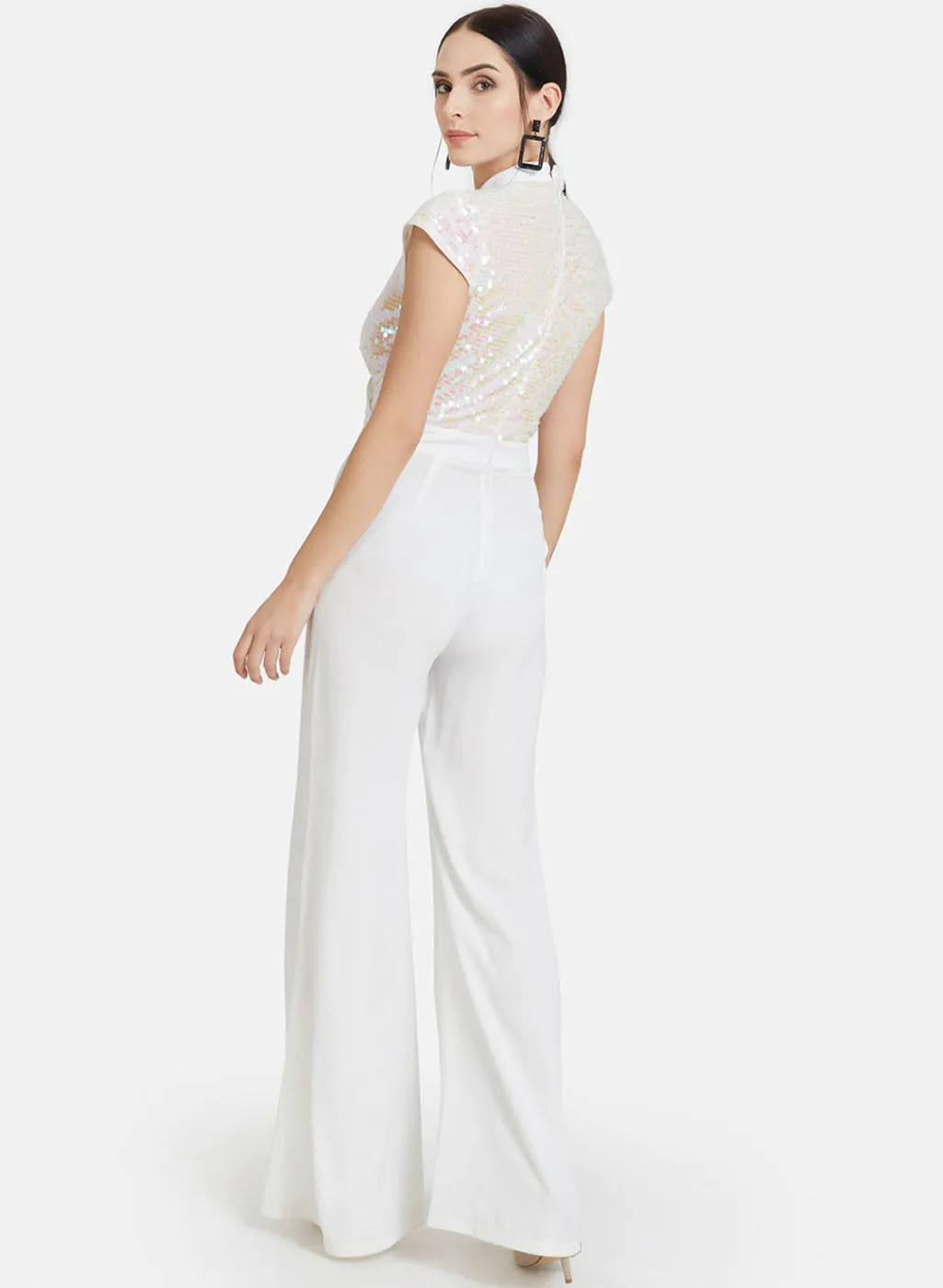 Clear Sequins Jumpsuit