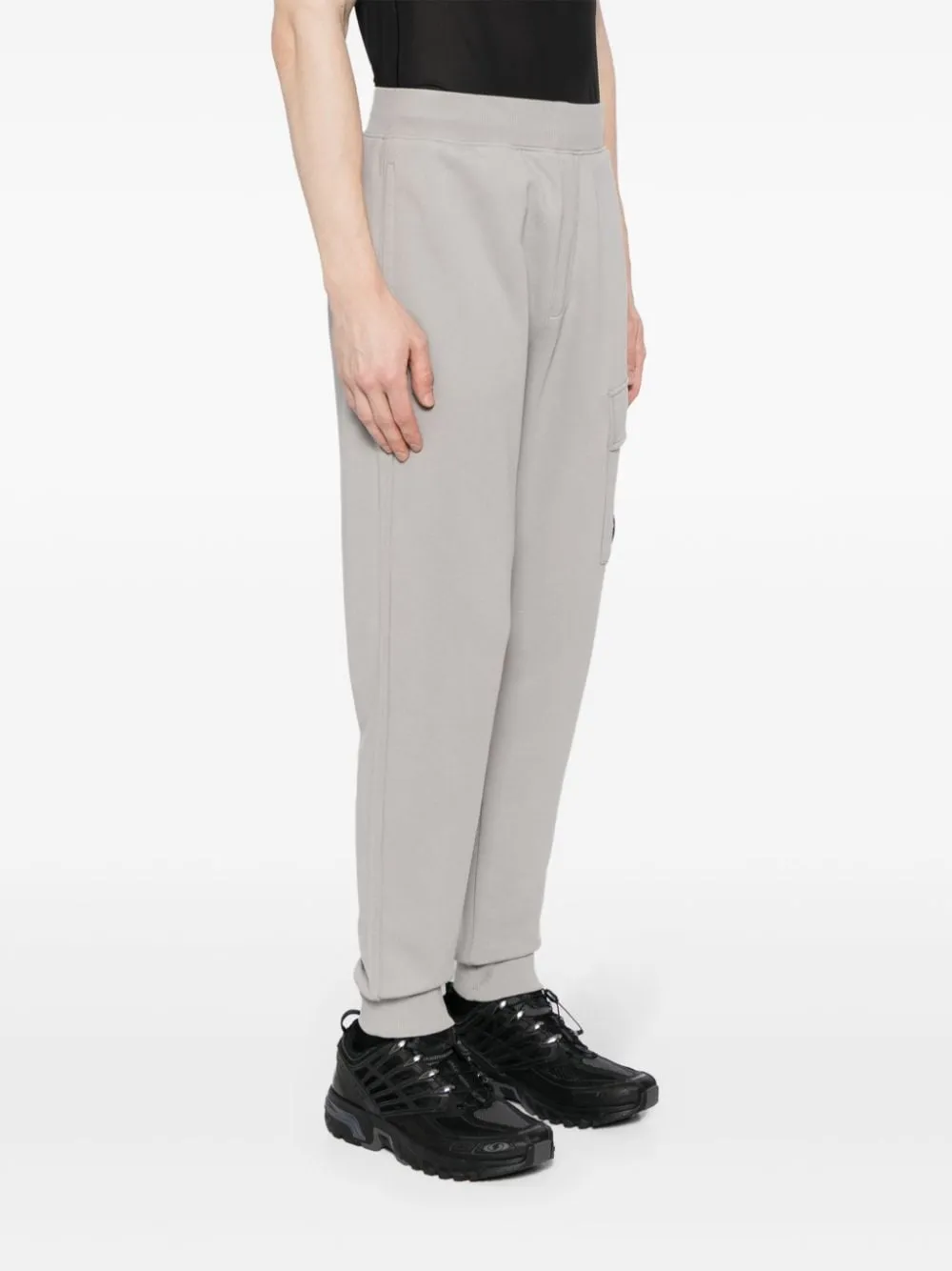 CP Company- Pantalon jogging  Diagonal Raised Fleece drizzle grey