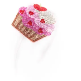 Crystal Hearted Cupcake Headband