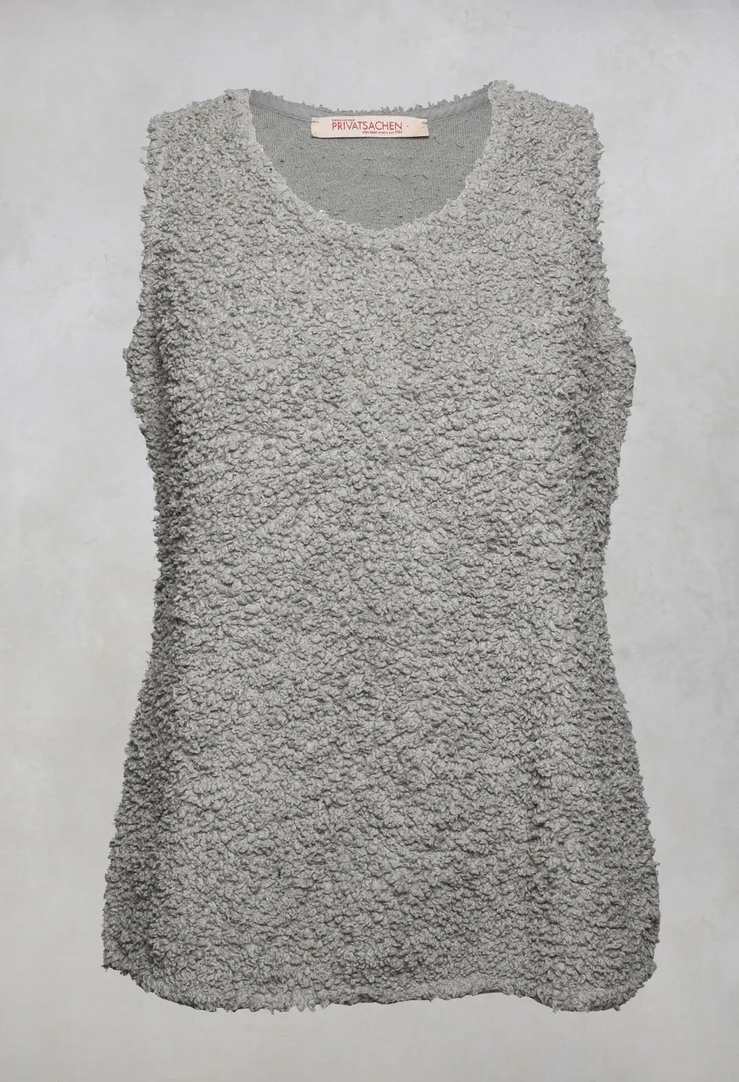 Detailaiv Teddybear Vest Top in Sage