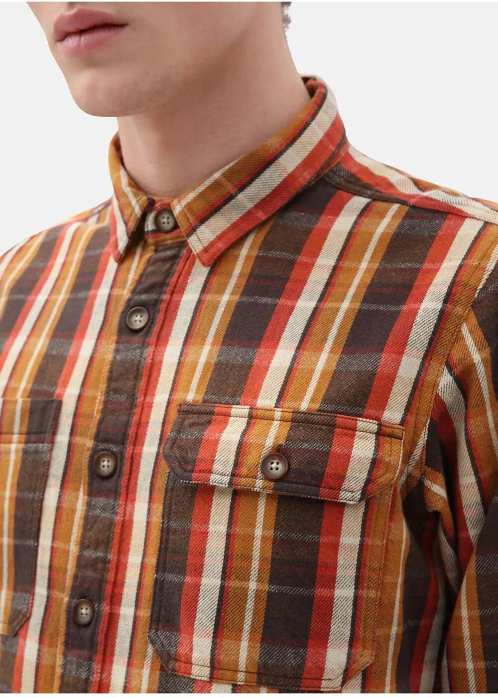 Dickies Men's Glenmora Check Shirt Brown