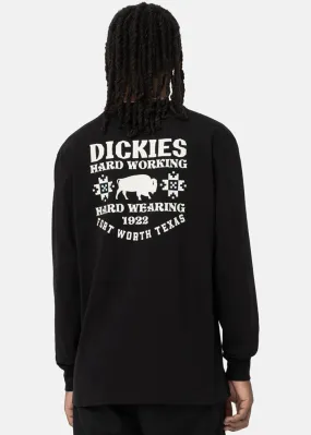 Dickies Men's Hays Long Sleeve T-Shirt Black