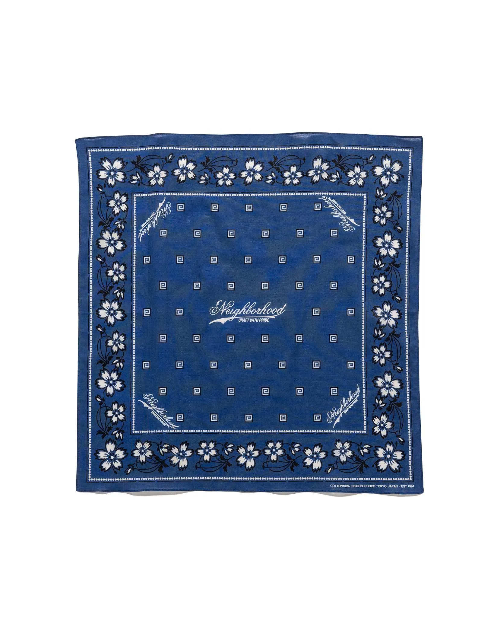 Flower Bandana Navy