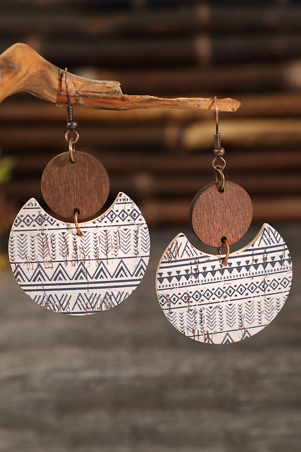 Geo Wood Earrings