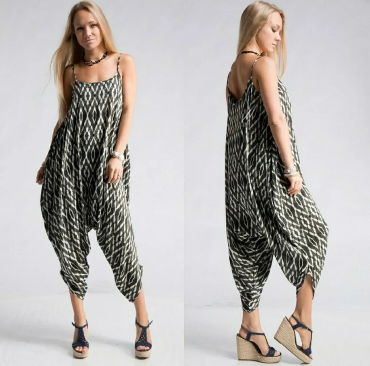 Geometric Handkerchief Jumpsuit