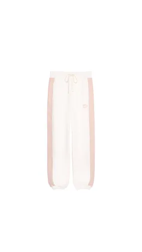 GG Felted Cotton Jersey Jogging Pant - White