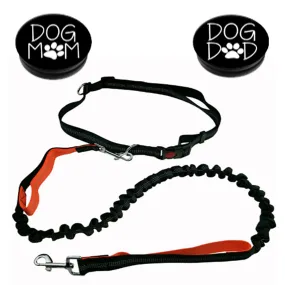 Glow In The Dark Hand Free Jogging Running Dog Leash Phone Grips Bundle