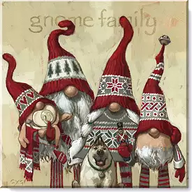 Gnome Family Giclee Wall Art