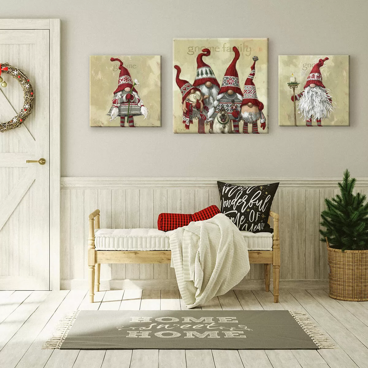 Gnome Family Giclee Wall Art