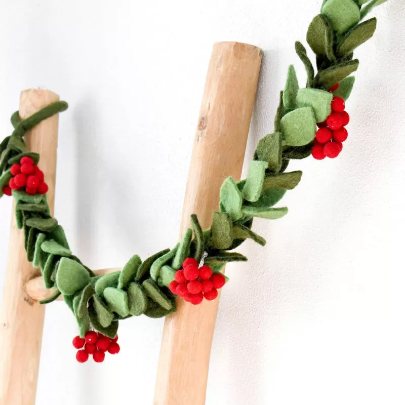 Holly Christmas Garland