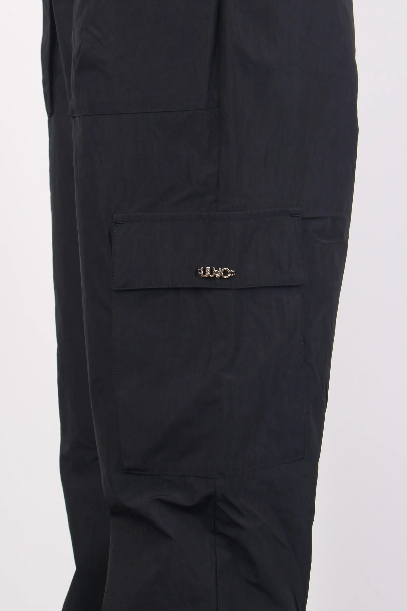 Jogging Nylon Cargo Nero