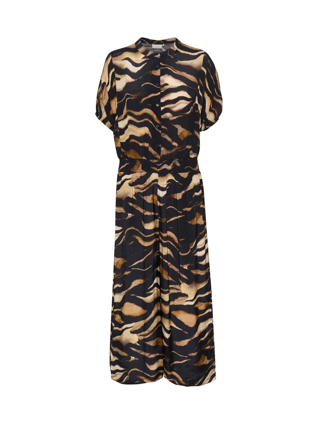 Kaffe KApollie Lia jumpsuit black/brown tiger