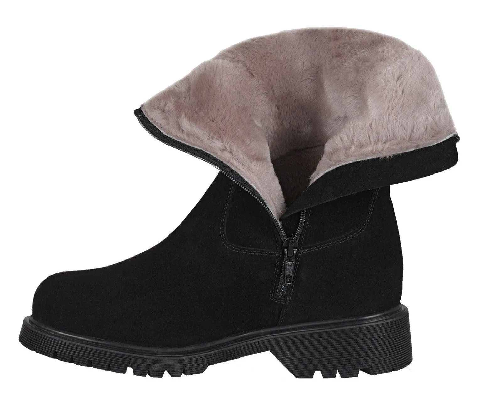 la Canadienne Hunter Black Suede