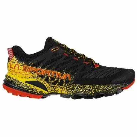 LA SPORTIVA AKASHA 2 BLACK/YELLOW FOR MEN'S