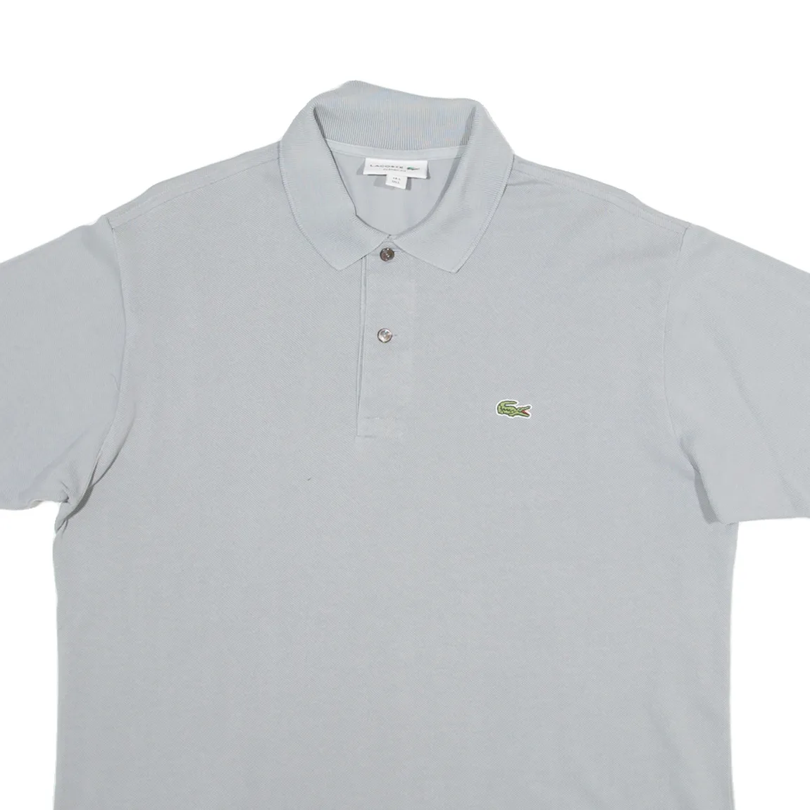 LACOSTE Classic Fit Mens Polo Shirt Grey L