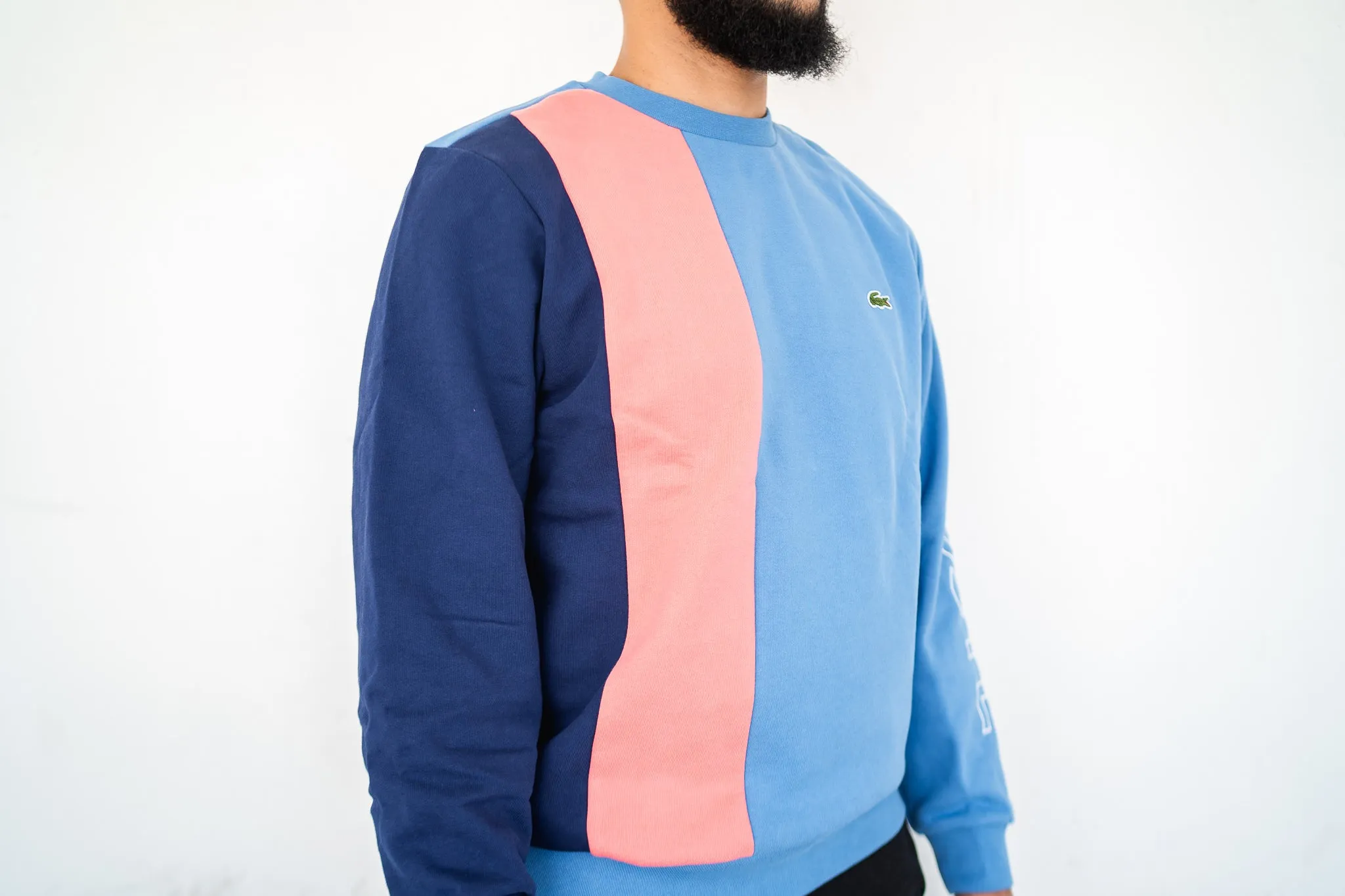 Lacoste Crewneck (Flint/Candy Pink)